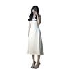 Hepburn-Style Slim Fit French Midi Dress 2025