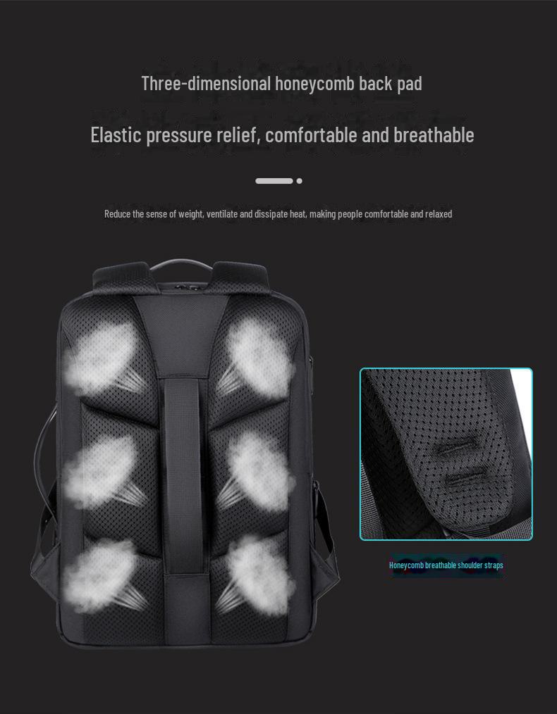 Unisex High-End Fashion Backpack: Waterproof, Business Casual, Computer & Travel Shoulder Bag