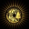 Solar Powered Solar Projection Light Multicolor Solar Wall Light  Outdoor Wall Lamp