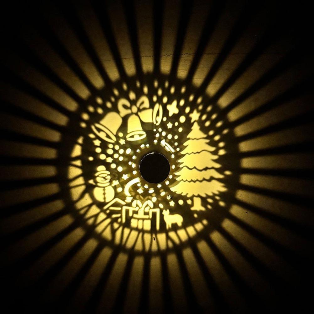 Solar Powered Solar Projection Light Multicolor Solar Wall Light Outdoor Wall Lamp