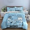 Bowling Fun Sport Theme Bedding Duvet Cover Set Duvet Cover Pillowcases  (1*Duvet Cover 2*Pillowcases, without duvet insert)