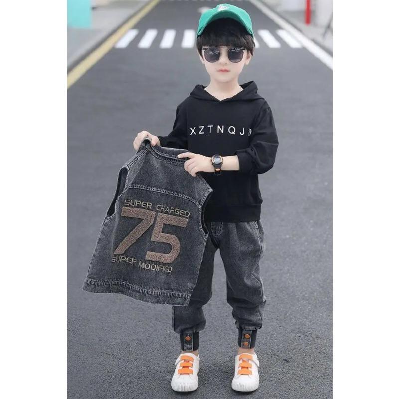 Boys' Autumn Suits Children's Net Red Fashion Children's Two-piece Children's Clothing