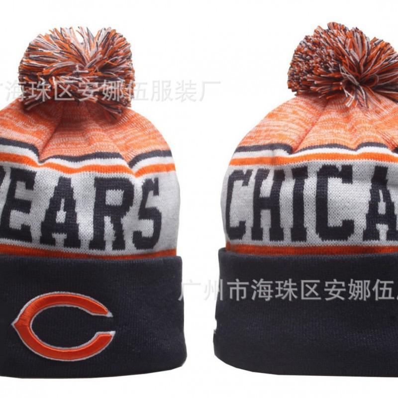 2026 Winter Chicago Bears Knit Hat Embroidered Warm Beanie Men Women Sports Team Cap