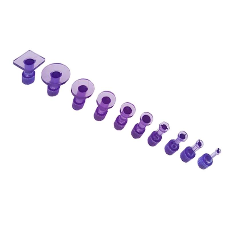 

10 шт. PDR Наборы Инструменты для удаления вмятин без покраски кузова автомобиля для 98% вмятин, Инструмент для вытягивания вмятин автомобиля фиолетовый