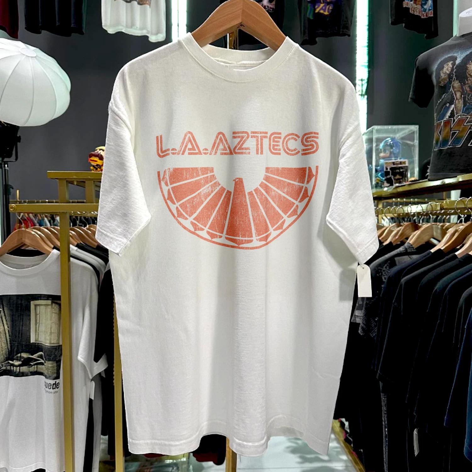 90s La Aztecs Aged T-Shirt White M M