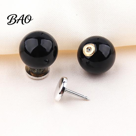 Decorative Pearl Buttons for Clothing 5Pcs Fake Clothing, Removable Brooch Pins, No Anti-gap Pins Shirts Sew Safety Shirt Neckline Embellishment,