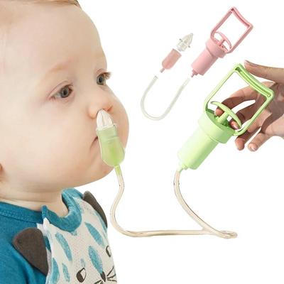 Baby Nasal Aspirator Hand Pump Safe Nose Cleaner For Newborns Toddlers Kids Congestion Relief Mucus Remover Nose Suction Device