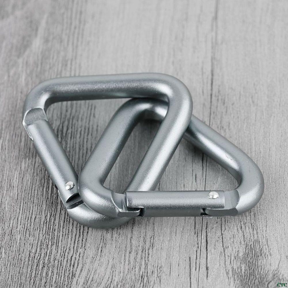 Snap Kettle Clip Accessories Outdoor Aluminum Zinc Zinc Alloy Triangle Carabiner Keychain Hook Buckle