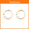 Elegant Geometric Pearl Stud Earrings Alloy Material European Fashion 2021