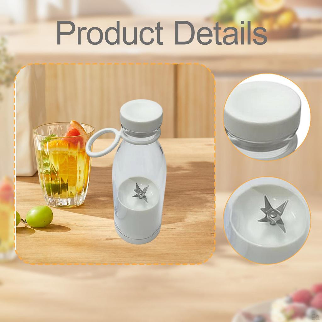 Electric Juicer Juice Mixer Bottle Mixing USB Fast Charging Portable Blender White