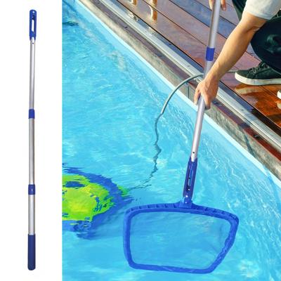 Palo Telescópico para Limpieza de Piscina Empuñadura Antideslizante de Longitud Ajustable Resistente al Óxido Palo Extensible