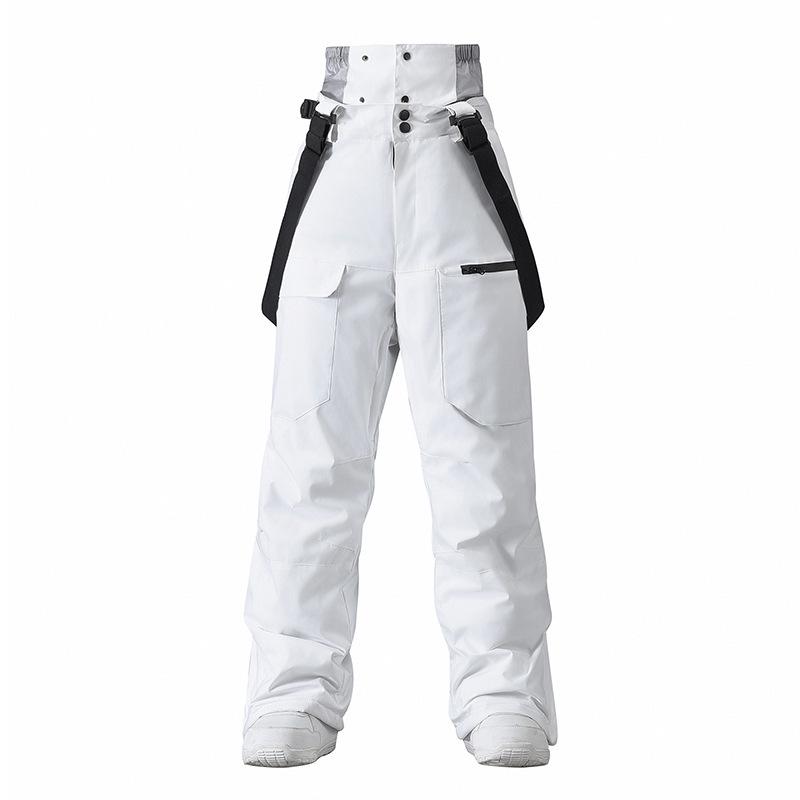 Ski Pants with Suspenders for Men & Women: Windproof, Waterproof, Warm, Thickened for Winter Snowboarding & Skiing