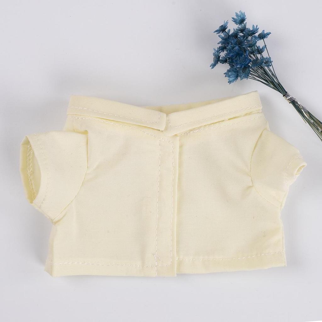 10cm/20cm Doll Cotton Color Block Blouse & Shirt Suit