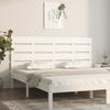 Vidaxl Bed Headboard, White, 200X3X80 Cm, Solid Pine Wood