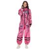 Pink Silver Astronaut Jumpsuit - Unisex Halloween Costume for Stage Performance
