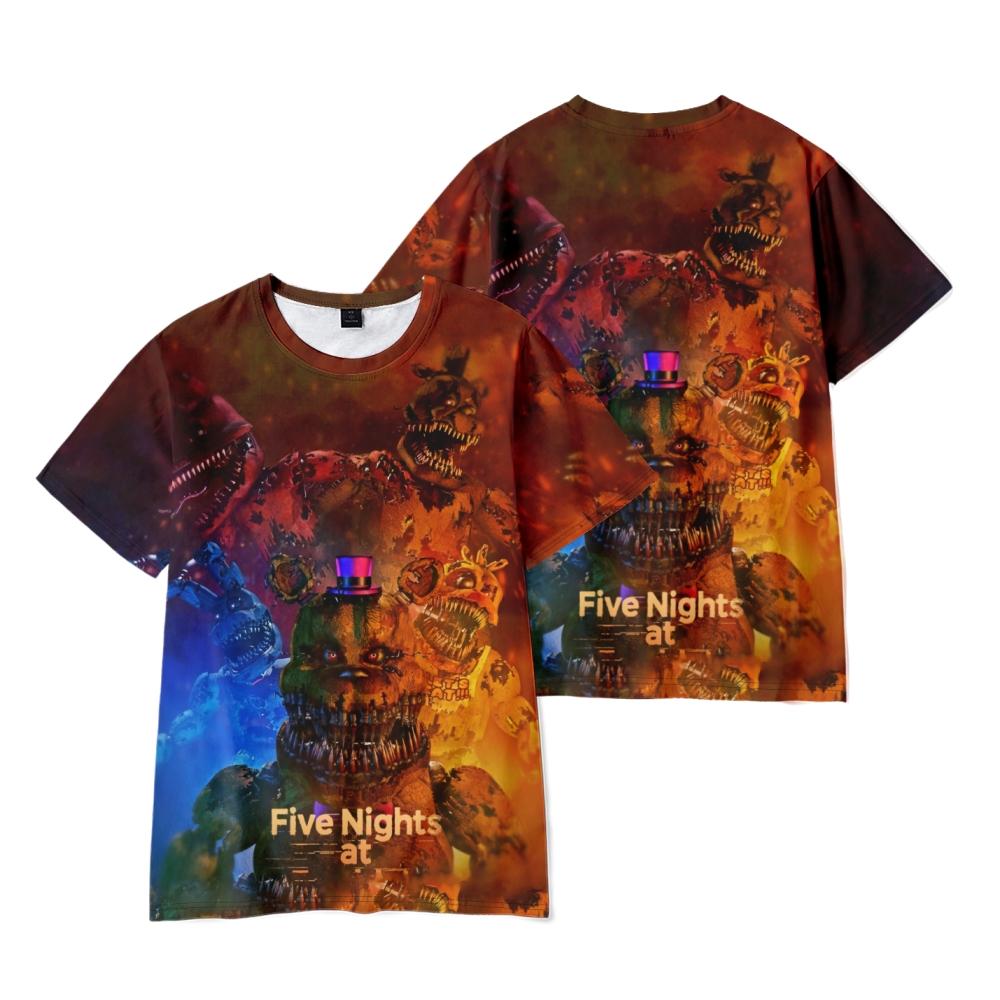 Five Nights At Freddy's T Shirts Cool Men's Tshirt O Neck Casual Unisex Streetwear Anime Fashion Tee