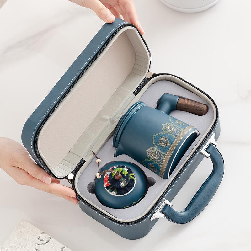 Tragbares Reise-Teegeschirr Keramik Kuaike Tasse Kung Fu Teegeschirr Souvenir für Geschäftsleute