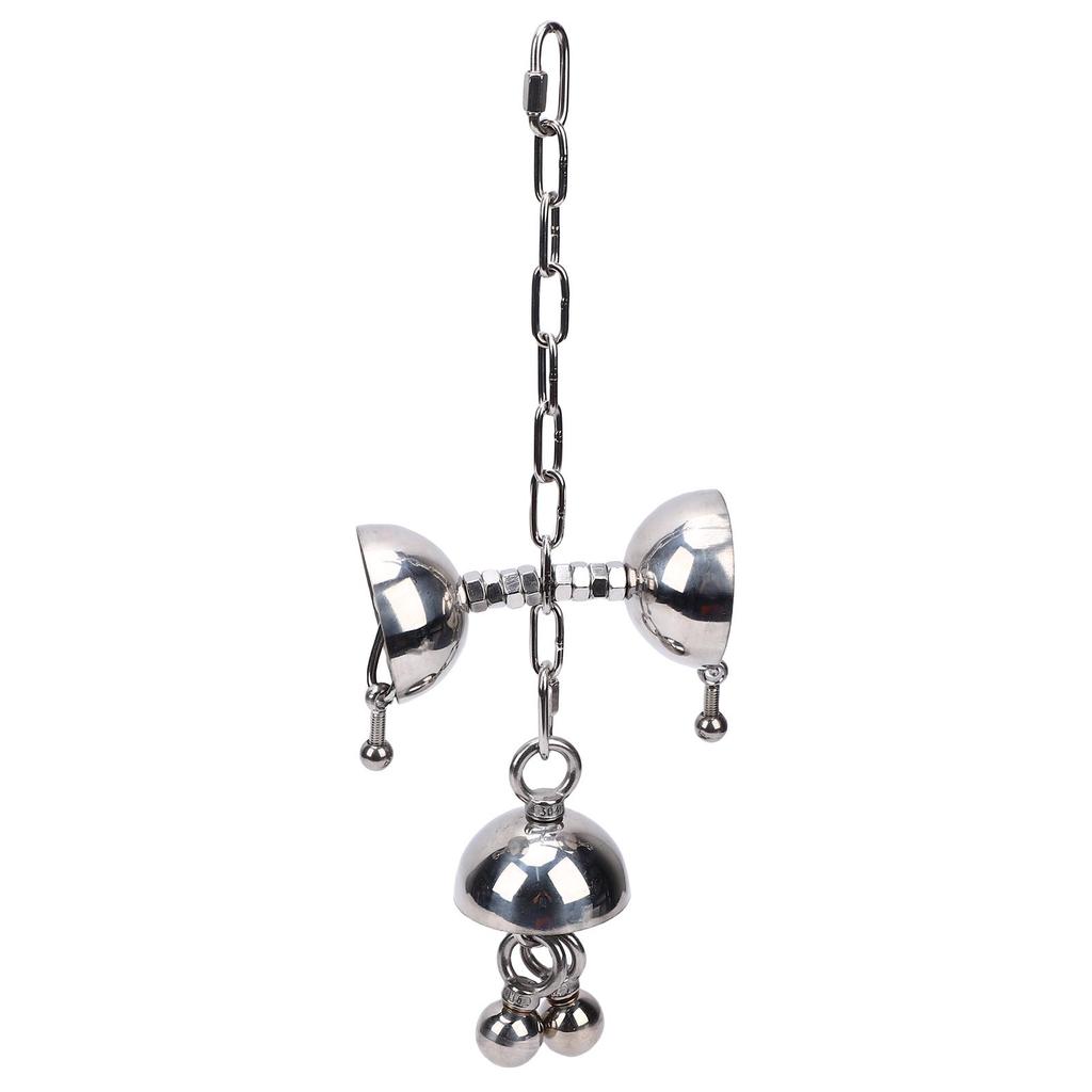   Stainless Steel   Interactive Bird Toy Puzzle for Large  s Cage Hanging Chew Toy  
