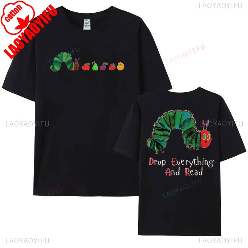 Hungry Caterpillar T-shirt Eat The Rich Graphic T Shirts Very Hungry Caterpillar Shirt Bookish Fan Gift Tees Activist Y2k Tops