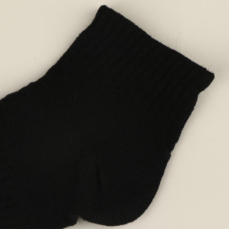 5 Pairs Student Sports Socks Cotton Soft Long Tube Socks Absorbing Sweat Girls Boys Baby Black White Tube Socks 1-13 Years