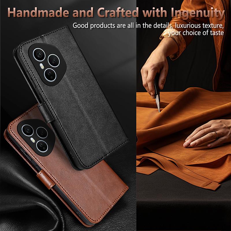Case For Honor 400 Pro Case Leather Wallet Flip Type Multi-Card Slot Leather Phone Book Design Cover For Honor 400 Pro 5G Shell