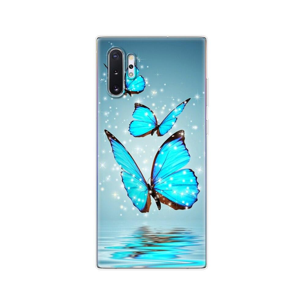 Silikonový kryt na telefon Pro Samsung Galaxy Note 10 Note10 Pouzdro Měkký TPU Zadní kryt Pro Samsung Note 10 plus fundas Coque nárazník