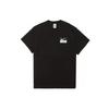 Nike Stussy Logo Graffiti Print Round Neck Short Sleeve T-Shirt Unisex Tops Black CU9256-010