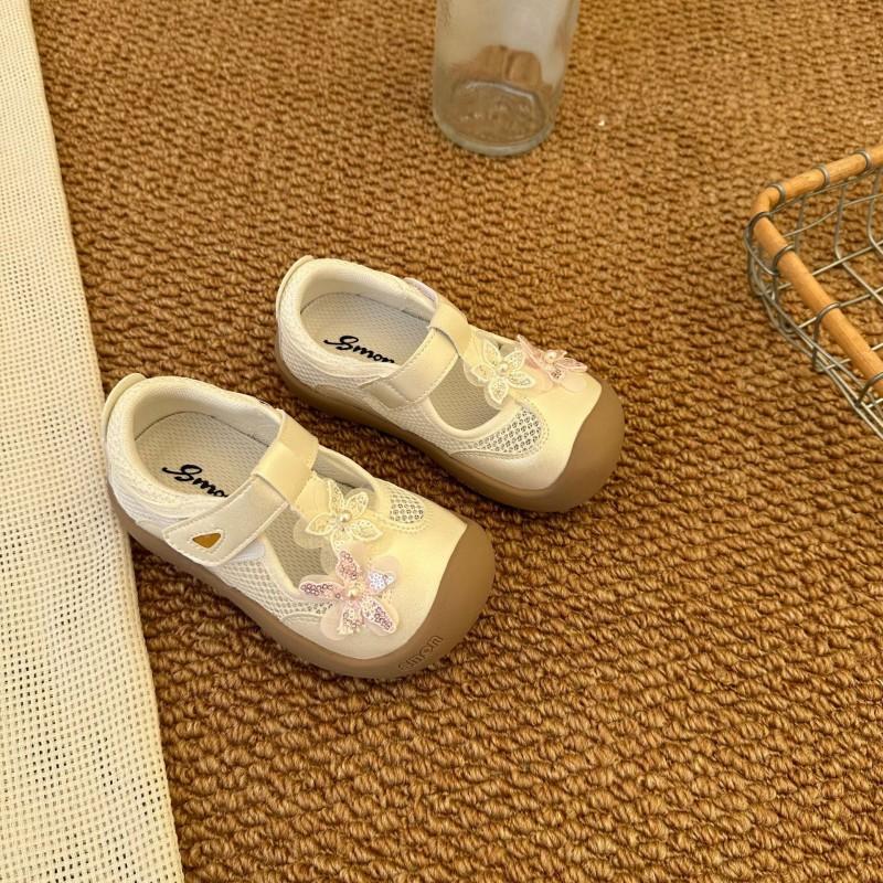 Youth Style Shoes Girls Sandals Toddlers Soft Sole Non-Slip Breathable Princess Style With Bow