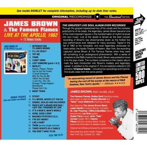 James Brown - Live At The Apollo 1962 [Limited Digipak With Bonus Tracks] [CD] B