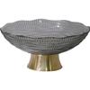 Modern Luxury Glass Fruit Plate European Pallet Decoration Home Living Room Candy Snack Tray Decorative Tableware