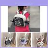 Trendy Color-block Canvas Backpack For Boys And Girls Ages 3-6 Years