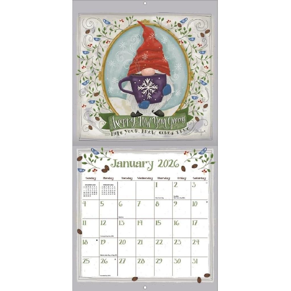 WSBL Java 2026 12X12 Wall Calendar (26997001686)
