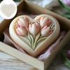 Food Grade Silicones Heart Tulips Candle Valentines Making Molds Easy To Use For Beginners And Craft Lovers