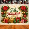 Latin Spanish Christmas party decor, "Feliz Navidad" photo backdrop, winter family banner supplies and more4771