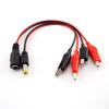 25CM DC Male Female To Alligator Clip Cable Plug Power Plug Connector Adapter Wire DC 5.5*2.1mm Crocodile Test Leads