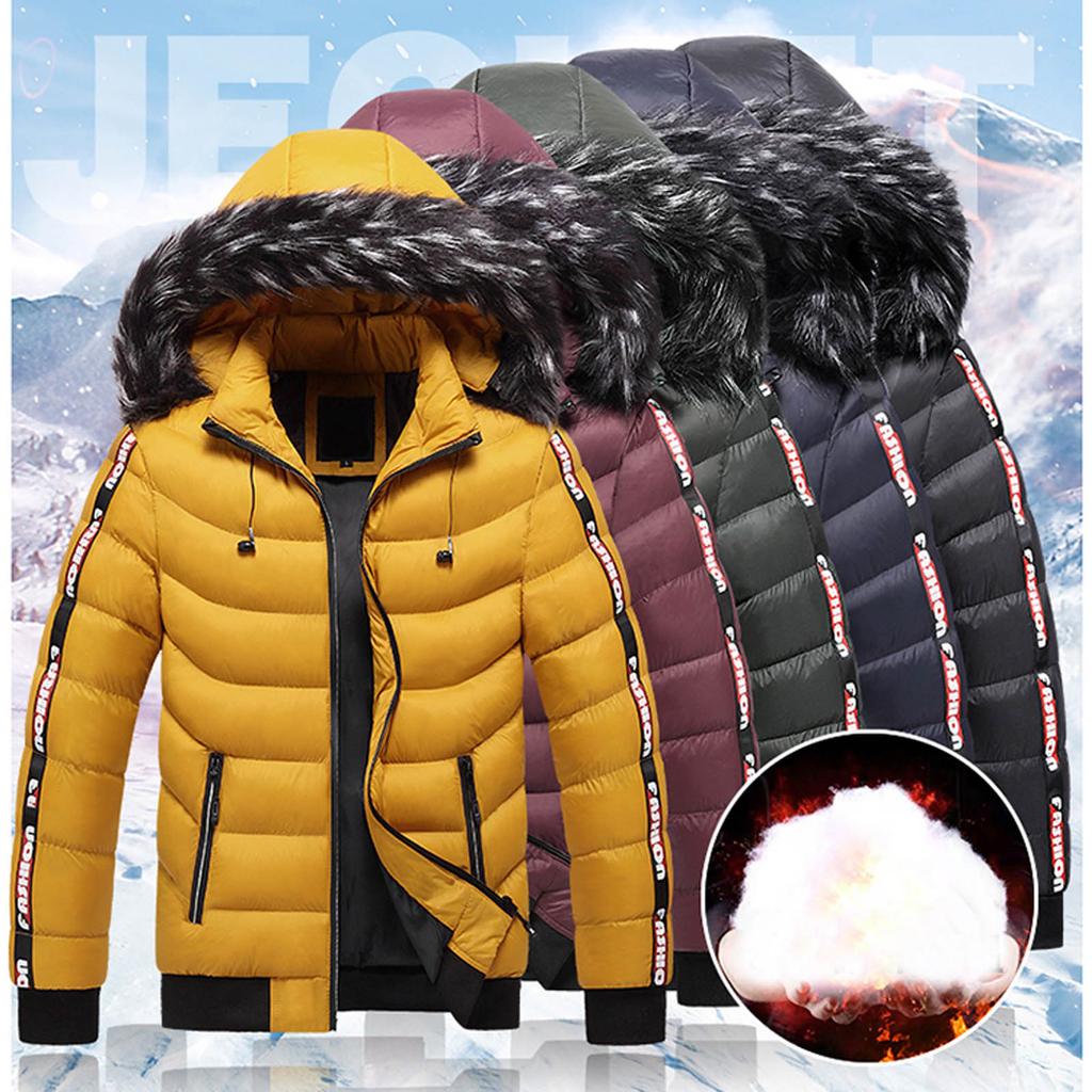 Men Winter Warm Hooded Soft for Windproof Soft Coat  Jacket