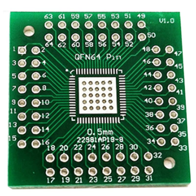 ABUL-QFN56 QFN64 Adapter Board Converter Pin Board Immerse 0.5Mm Transfer Board 10Pcs