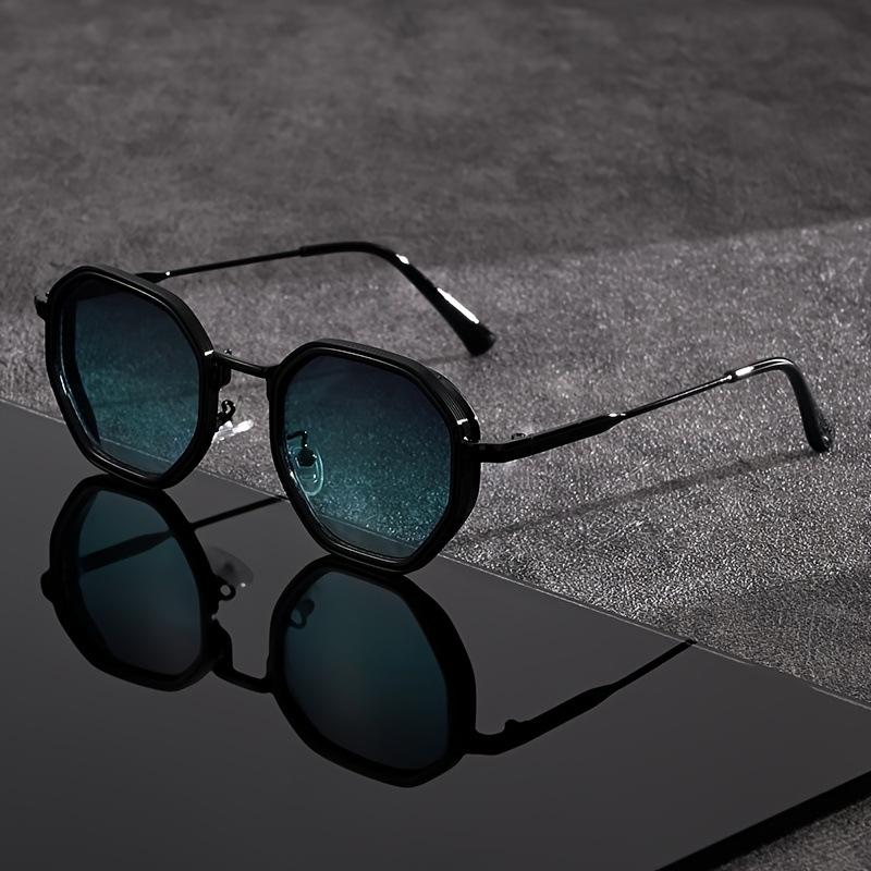 Vintage Brand Designer Irregular Sunglasses Man Retro Shades Metal Frame Women Sun Glasses Mirror Driving Oculos De Sol