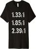 Film Aspect Ratios - Unique Movie Lover And Cinema Film Fan Premium T-Shirt