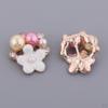 10 Pieces Flatback flower Rhinestone Crafts For Brooch , Card Making Party Decorations (2 Styles)
