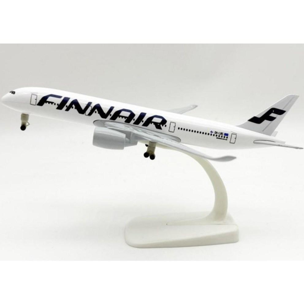 Prémiový model letadla Finnair 20 cm z tlakově odlévaného kovu - Sběratelský (1:Měřítko 350)