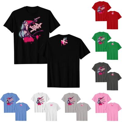 Lässiges, tägliches T-Shirt mit Rundhalsausschnitt und Aufdruck für Damen, kurzärmelig, Buchstaben-Oberteil