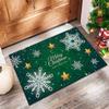 Christmas Decoration Cartoon Crystal Velvet Carpet Non-slip Soft Living Room Bedroom Holiday Atmosphere Rug Home Decor
