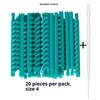 20/30ks Nástrojů na úpravu vlasů 2,3/3,3/4/5 mm Natáčky na kořínky vlasů S klipy Pro ofinu Nadýchané Kadeřnické natáčky Sada