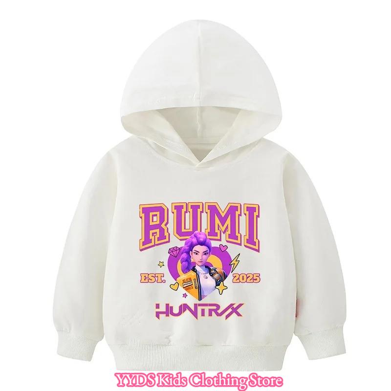 

2025 Hot Kpop Demon Hunters Kids Character Hooded Sweatshirt Print Pullover Girls Fall Hoodie New Arrivals for Autumn 100