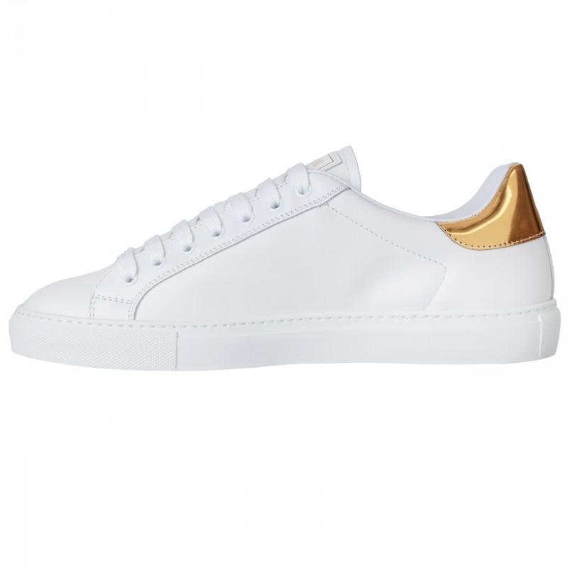 Roberto Cavalli Herren Leder Spiegel Schlangen Sneaker - Größe: 41
