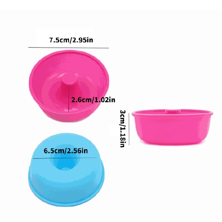 Pack of 24 Silicone Baking Molds for Muffins Doughnuts Nonstick Flexible Cake Pan Family Use Easy Demolding Tool