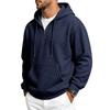 Herren Waffelstrick Kapuzenpullover Lockerer Schnitt Lässiges Sweatshirt