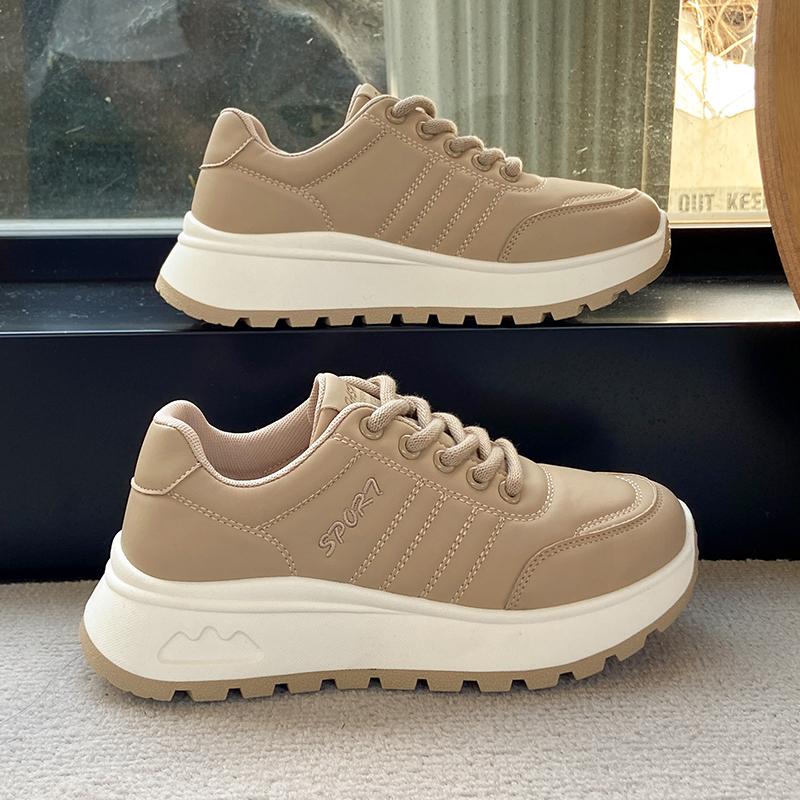 Fashion Fashion Autumn 2025 Women Casual Sneakers Leather Woman Sneakers Female Platform Vulcanize Shoes Zapatillas De Mujer 962
