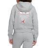 (WMNS) Air Jordan Fleece Hoodie 'Grey' Women's DB9067-063